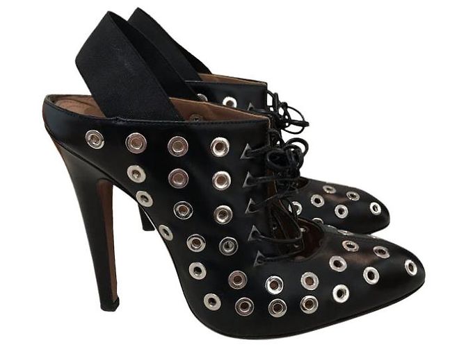 Alaïa Botines ALAIA T.EU 37.5 Cuero Negro - vista 8