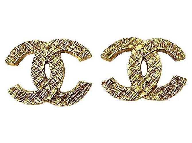 Chanel CC Ohrringe, selten! Gold hardware - Ansicht 11