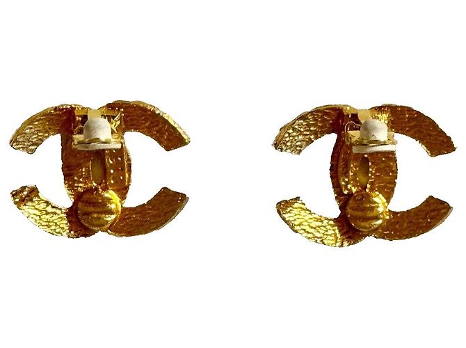 Chanel CC Ohrringe, selten! Gold hardware - Ansicht 12