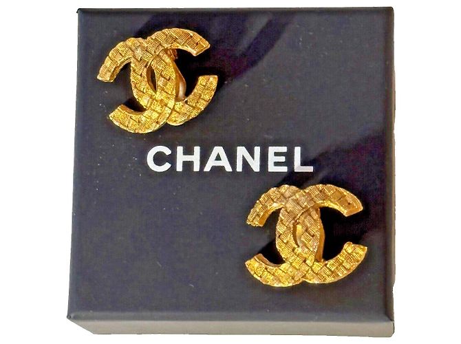 Chanel CC Ohrringe, selten! Gold hardware - Ansicht 15