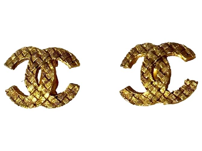 Chanel CC Ohrringe, selten! Gold hardware - Ansicht 2