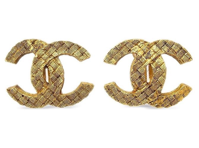 Chanel CC Ohrringe, selten! Gold hardware - Ansicht 4