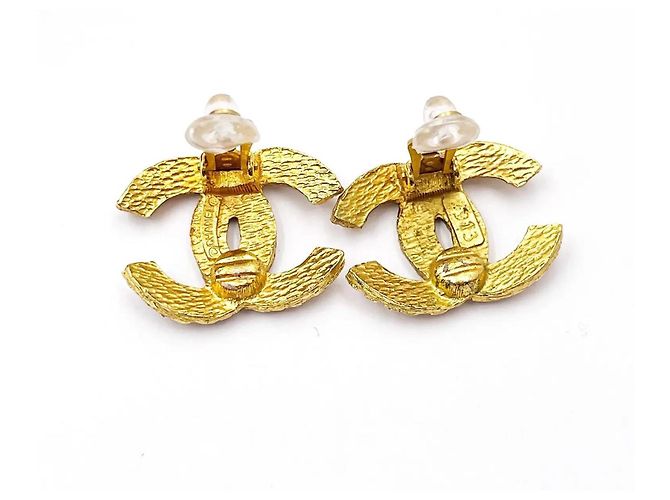 Chanel CC Ohrringe, selten! Gold hardware - Ansicht 7