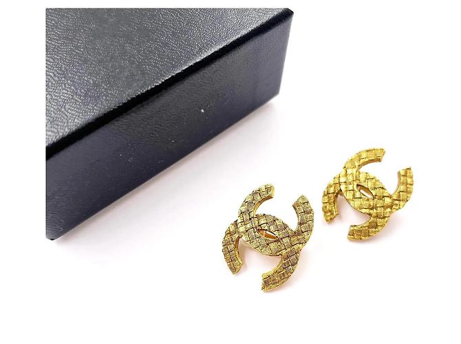 Chanel CC Ohrringe, selten! Gold hardware - Ansicht 9