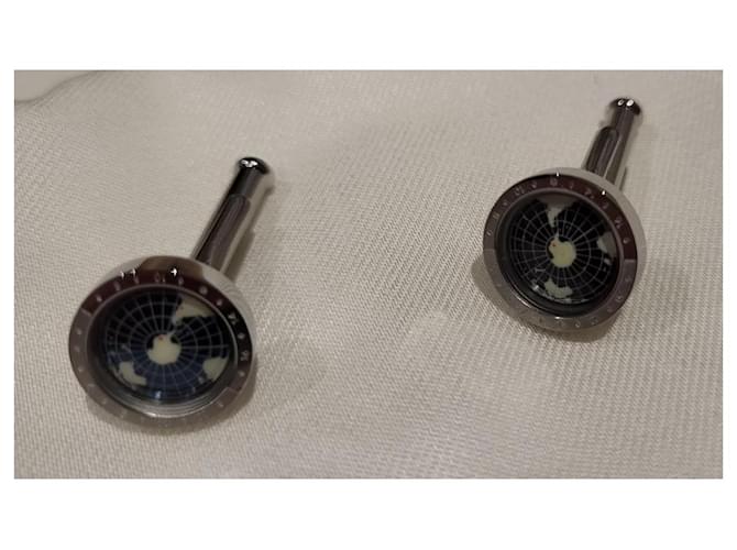 Montblanc DOPPIETTE 1858 GEOSPHERE BLU Silver hardware - vista 2