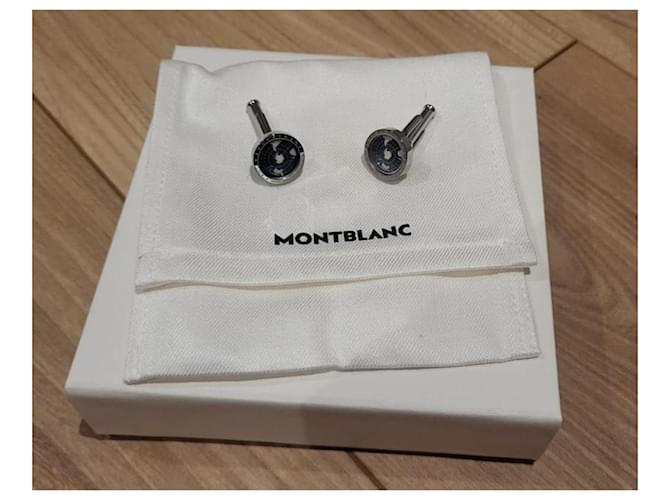 Montblanc DOPPIETTE 1858 GEOSPHERE BLU Silver hardware - vista 3