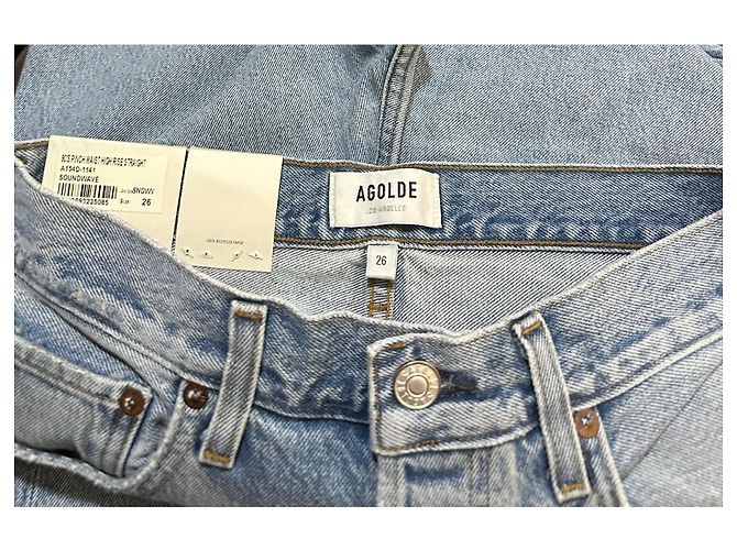 Autre Marque Agolde 90's Pinch Waist vaqueros rectos de cintura alta azul Soundwave - vista 3