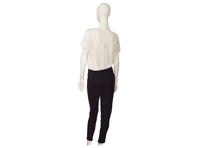 Leggings Fendi de viscosa negra con diseño de paneles Negro - vue 2