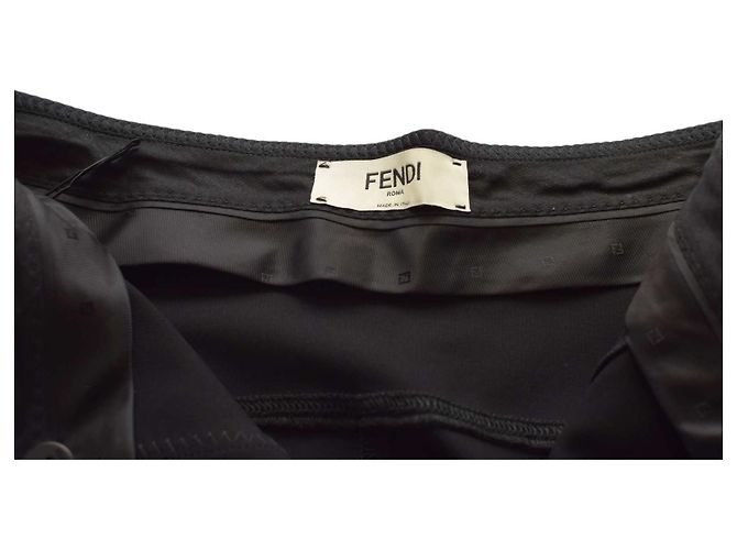 Leggings Fendi de viscosa negra con diseño de paneles Negro - vue 8