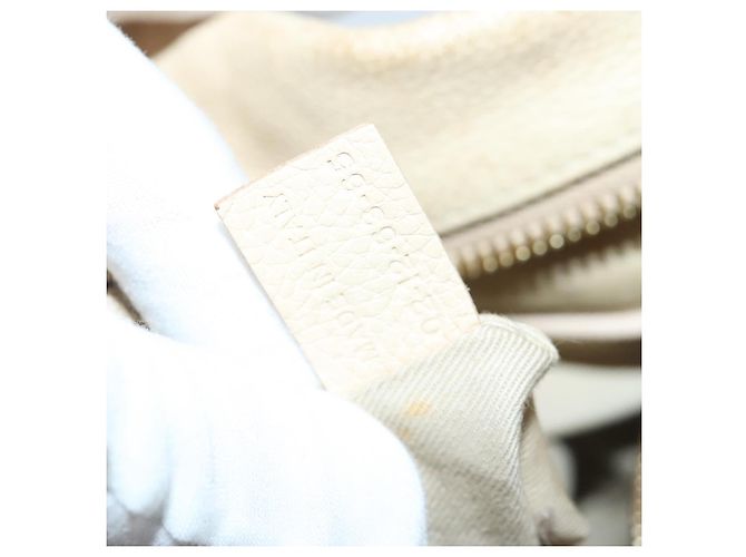 Chloé Borsa a spalla Chloe Paraty in pelle beige oro 2 vie Auth bs19071 D'oro - vista 12