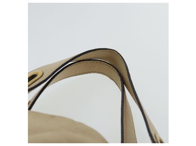 Chloé Borsa a spalla Chloe Paraty in pelle beige oro 2 vie Auth bs19071 D'oro - vista 14