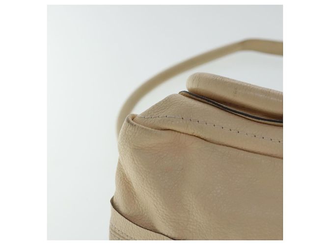 Chloé Borsa a spalla Chloe Paraty in pelle beige oro 2 vie Auth bs19071 D'oro - vista 15