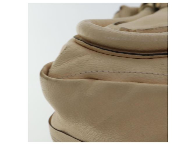 Chloé Borsa a spalla Chloe Paraty in pelle beige oro 2 vie Auth bs19071 D'oro - vista 17