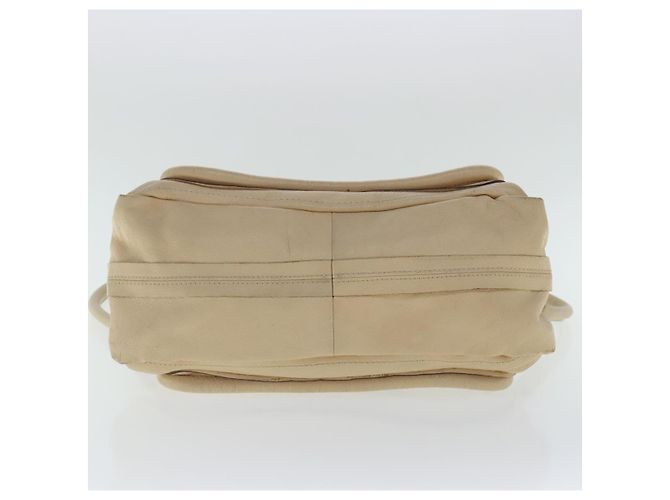 Chloé Borsa a spalla Chloe Paraty in pelle beige oro 2 vie Auth bs19071 D'oro - vista 5