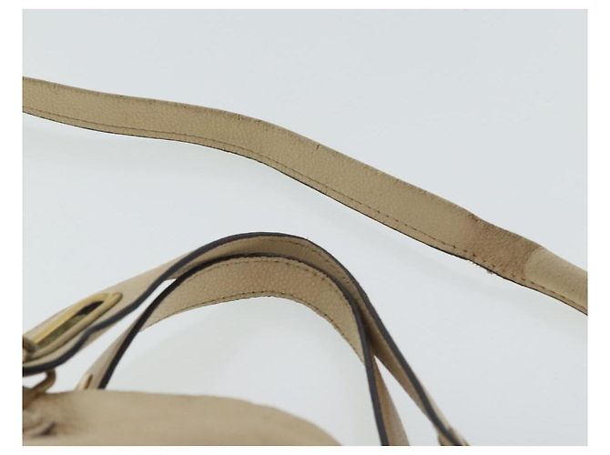 Chloé Borsa a spalla Chloe Paraty in pelle beige oro 2 vie Auth bs19071 D'oro - vista 9