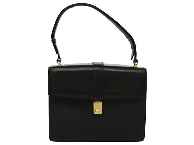 Céline Borsa a Spalla CELINE in Pelle Nera Oro Auth ar12705 Nero D'oro - vista 13