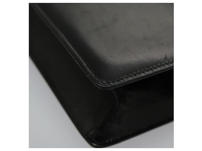 Céline Borsa a Spalla CELINE in Pelle Nera Oro Auth ar12705 Nero D'oro - vista 16