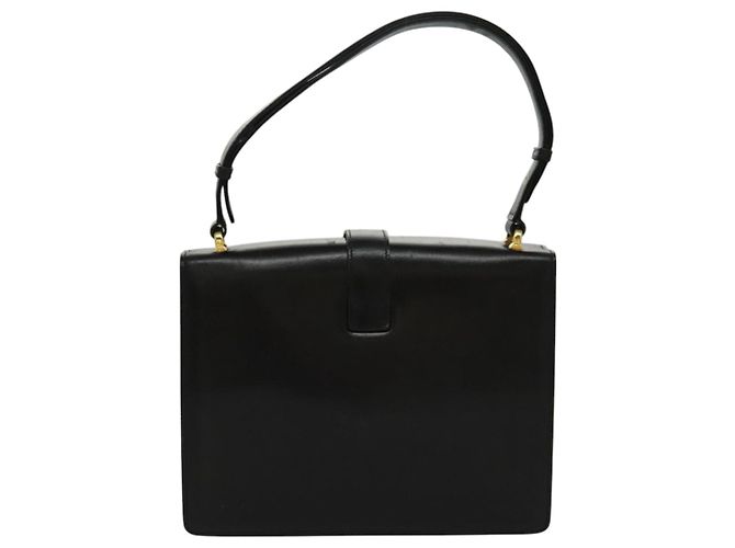 Céline Borsa a Spalla CELINE in Pelle Nera Oro Auth ar12705 Nero D'oro - vista 2