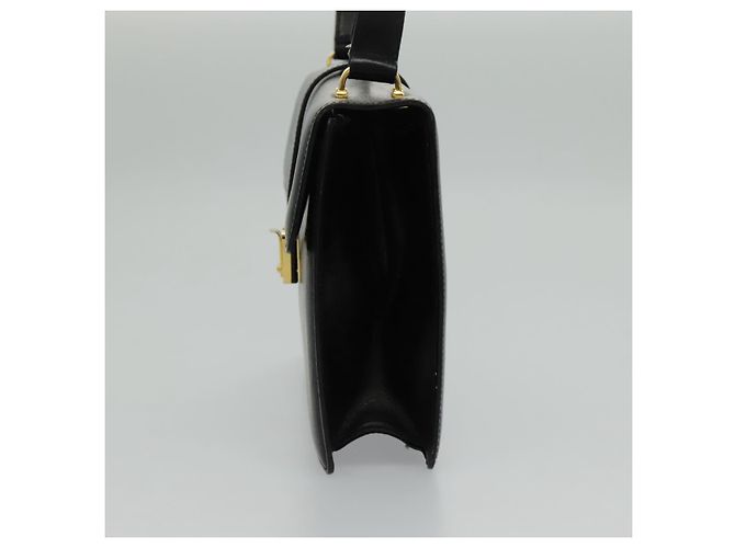 Céline Borsa a Spalla CELINE in Pelle Nera Oro Auth ar12705 Nero D'oro - vista 3