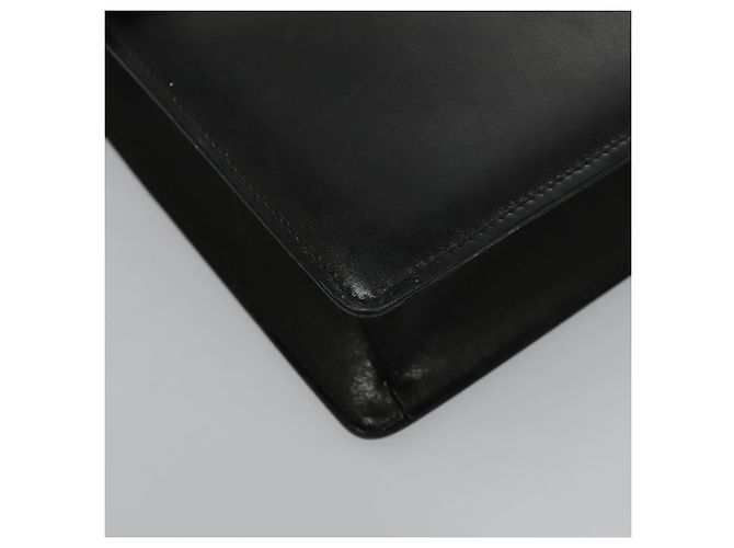 Céline Borsa a Spalla CELINE in Pelle Nera Oro Auth ar12705 Nero D'oro - vista 9