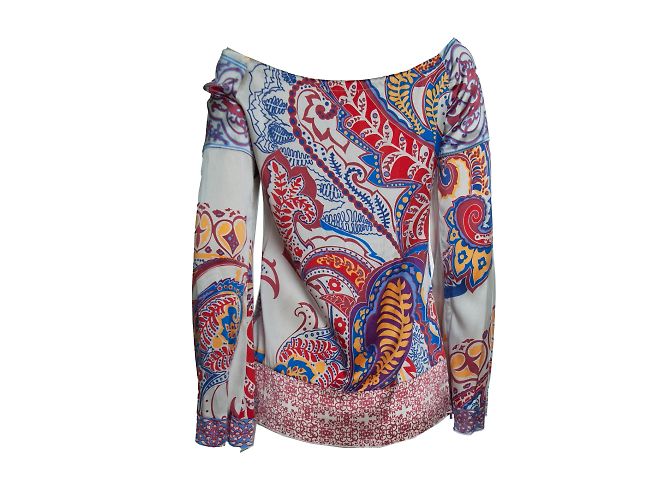 Hale Bob, blusa estampada de Paisley Multicolor - vista 3
