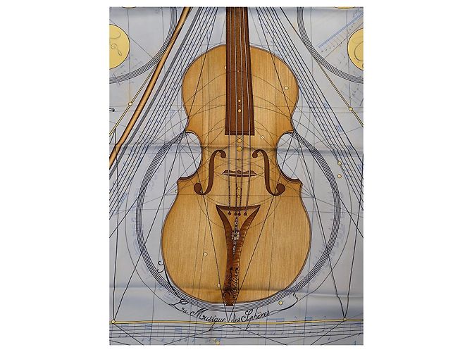 Hermès Seidentuch Die Musik der Sphären Hellblau - Ansicht 3