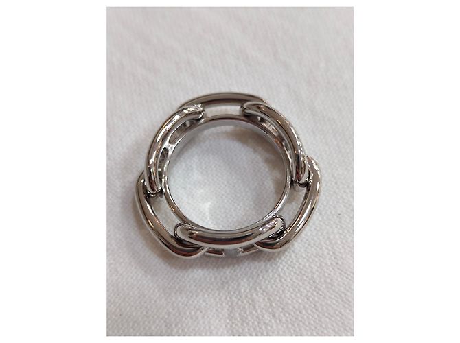 Anello per Foulard Hermès Argentato Metallo Taglia 62 Argento - vista 11