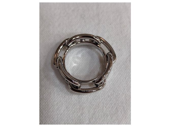 Anello per Foulard Hermès Argentato Metallo Taglia 62 Argento - vista 8
