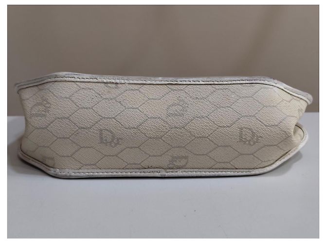 Borsa a spalla Christian Dior Eggshell in tessuto monogramma Bianco sporco - vista 12