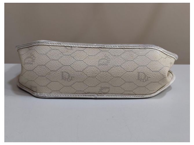 Borsa a spalla Christian Dior Eggshell in tessuto monogramma Bianco sporco - vista 13