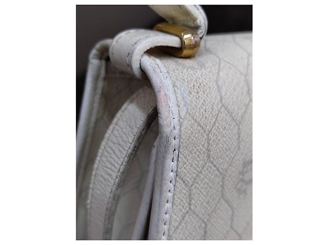 Borsa a spalla Christian Dior Eggshell in tessuto monogramma Bianco sporco - vista 9