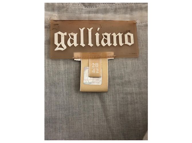 Galliano Weste aus schwarzer Baumwolle - Ansicht 6