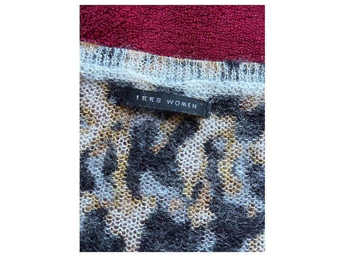 Maglione Ikks con Stampa Leopardata in Mohair e Lana Stampa leopardo - vista 4