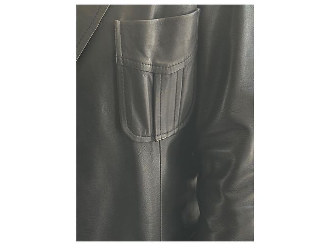Gerard Darel Schwarze Lederjacke Größe 38 - Ansicht 4