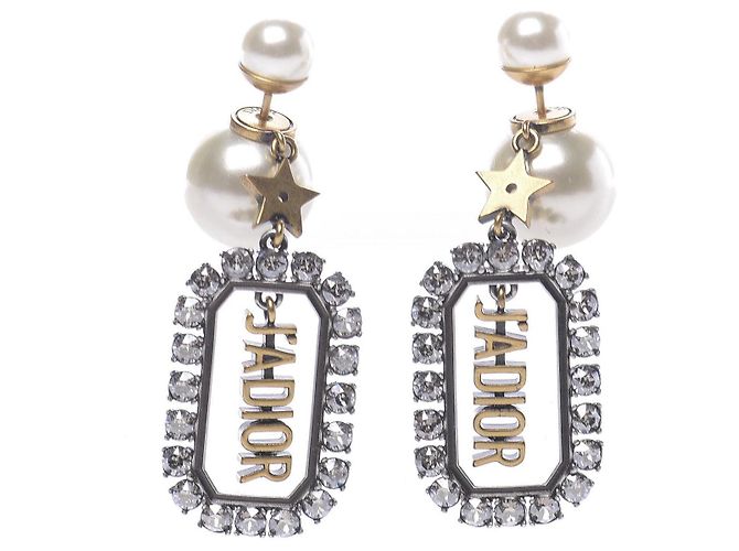 Orecchini Christian Dior Charm Jadior Tribal Oro Gold hardware - vista 2