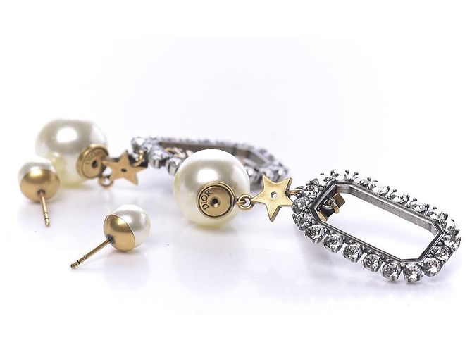 Orecchini Christian Dior Charm Jadior Tribal Oro Gold hardware - vista 3