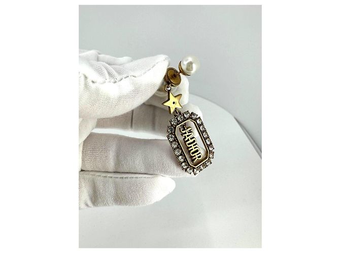 Orecchini Christian Dior Charm Jadior Tribal Oro Gold hardware - vista 4