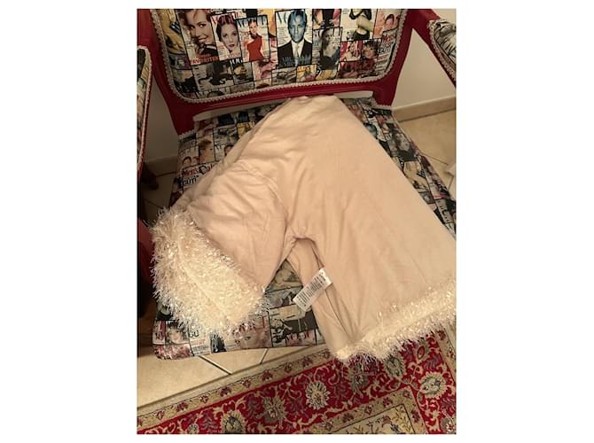 Autre Marque Pull Corner Flora Couleur Eggshell Blanc cassé - vue 8