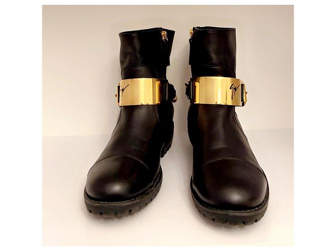 Stivali da biker Brooke di Giuseppe Zanotti Nero Gold hardware - vista 5