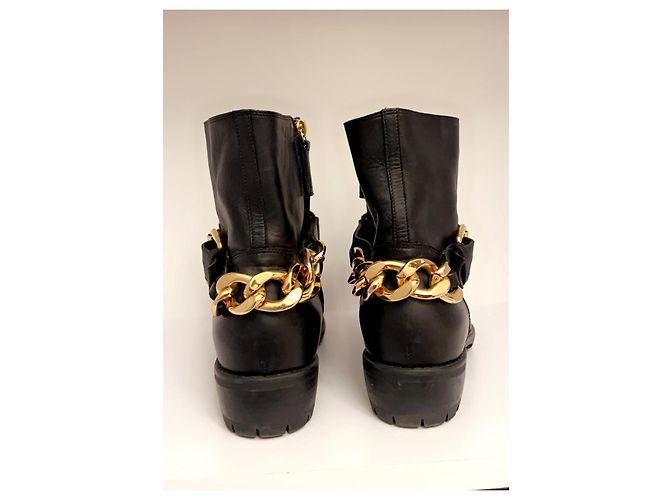 Stivali da biker Brooke di Giuseppe Zanotti Nero Gold hardware - vista 7