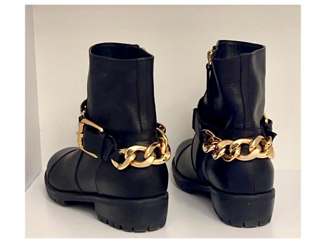 Stivali da biker Brooke di Giuseppe Zanotti Nero Gold hardware - vista 9