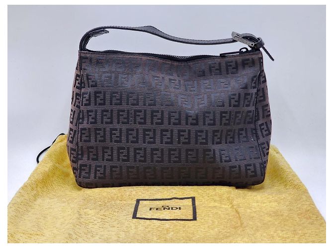 Borsa Fendi Baguette Zucca Zucchino Marrone scuro - vista 2