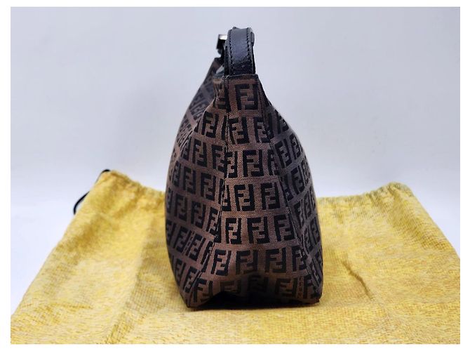 Borsa Fendi Baguette Zucca Zucchino Marrone scuro - vista 4