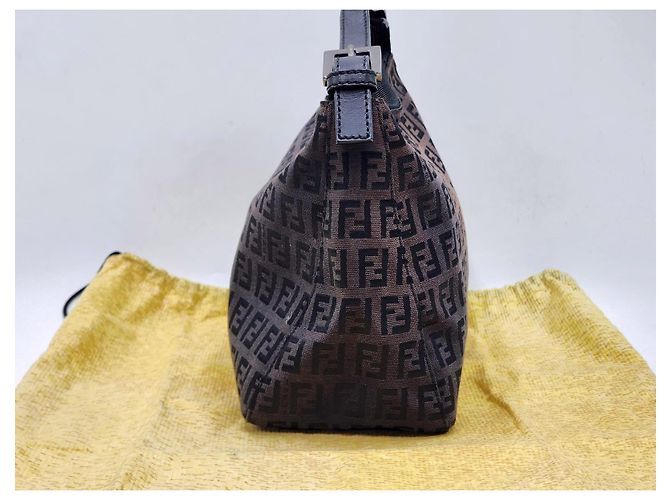 Borsa Fendi Baguette Zucca Zucchino Marrone scuro - vista 5