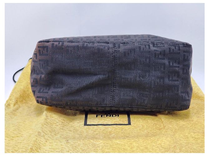 Borsa Fendi Baguette Zucca Zucchino Marrone scuro - vista 7