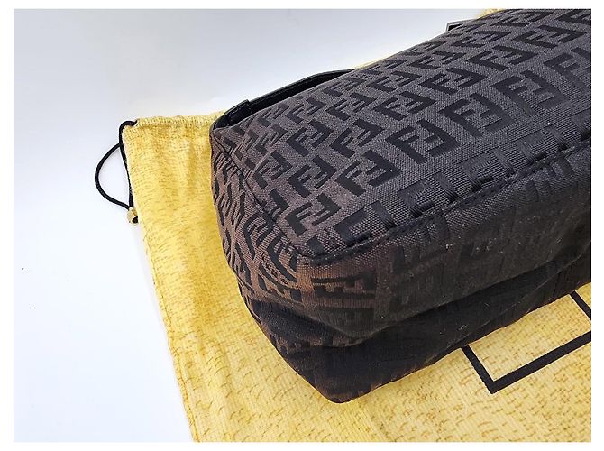 Borsa Fendi Baguette Zucca Zucchino Marrone scuro - vista 8