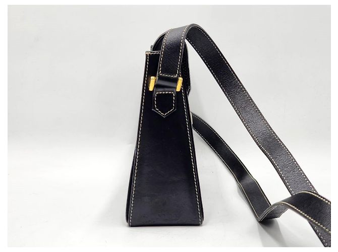 Borsa a tracolla trapezoidale Christian Dior CD Logo Plate Nero - vista 10