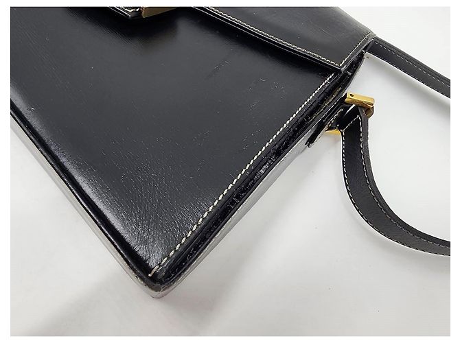 Borsa a tracolla trapezoidale Christian Dior CD Logo Plate Nero - vista 13