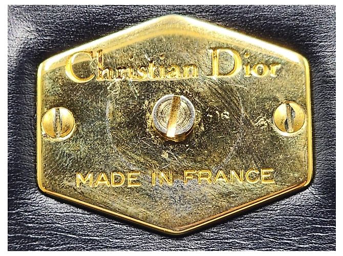 Borsa a tracolla trapezoidale Christian Dior CD Logo Plate Nero - vista 3