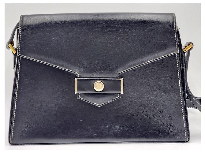 Borsa a tracolla trapezoidale Christian Dior CD Logo Plate Nero - vista 5